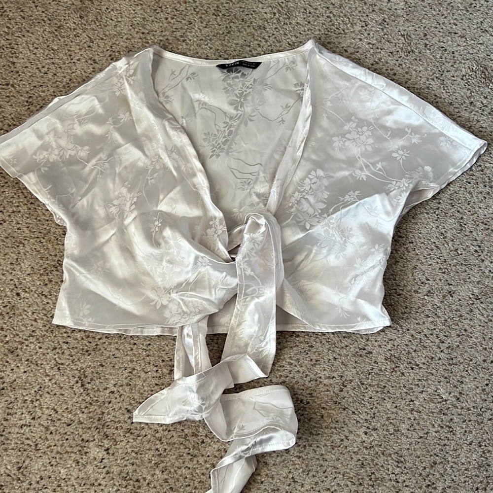 Silk white XS tie tip